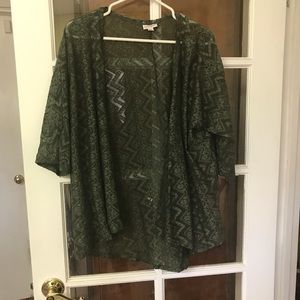 Green lace Lindsey kimono